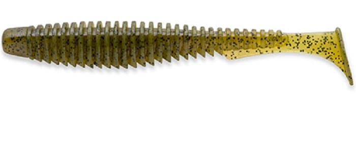 FishUP U-Shad 3"#074 - Green Pumpkin Seed