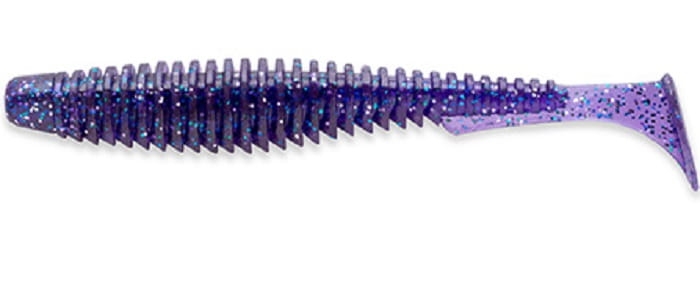 FishUP U-Shad 3,5" #060 Dark Violet/Peacock Silver