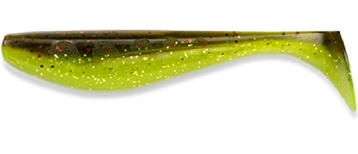 FishUP Wizzle Shad 3"#203 Green Pump/FloChartreuse