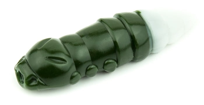 FishUP Pupa 1,5" #140 - Dark Olive/White8szt