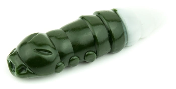 FishUP Pupa 1,2" #140 - Dark Olive/White