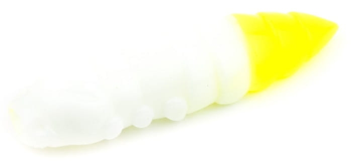FishUP Pupa 1,2" #131 - White/Hot Chartreuse10szt