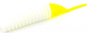 FishUP Tanta 2,5" #131 - White/Hot Chartreuse 8szt