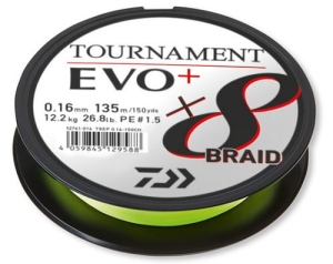 DAIWA TOURNAMENT X8 BRAID EVO+ 0.10mm 135m CH
