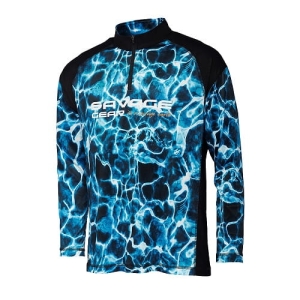 Savage Gear Marine Uv Long Sleeve Tee XL Sea Blue