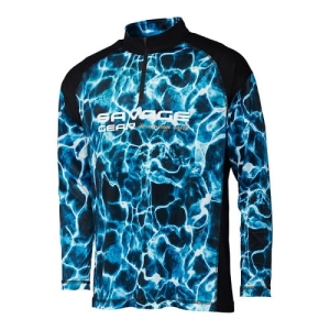 Savage Gear Marine UV Long Sleeve Tee Sea Blue XXL