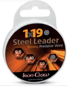 IRON CLAW 1x19 Steel Leader 18kg 5m 0,60mm