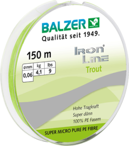 Plecionka Balzer Iron Line Trout Chart. 150m 0,06