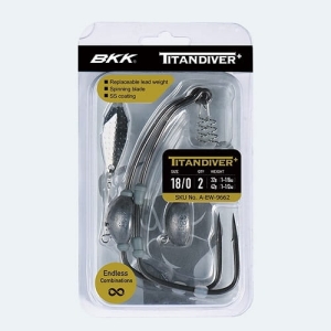Haczyki BKK Titan Diver+ z obc 1/0 1,8g 2szt