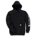 Bluza Carhartt Midweight Sleeve Logo Hood Black.jpg