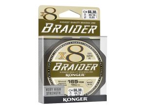 Plecionka BRAIDER X8 0,12mm 150m 11,8kg OLIVE GR