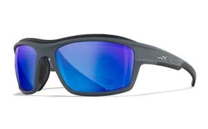 Wiley X Ozone Capt Blue Mirror Matte Grey Frame