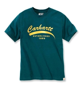 Koszulka Carhartt Heavyweight Night Blue Heather S