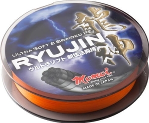Plecionka MOMOI Ryujin 300 m 0.10 mm 9kg Pomarańcz
