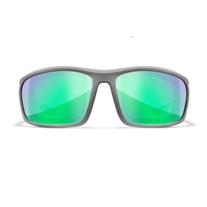Wiley X Grid Capt Green Mirror Matte Cool Grey Fra