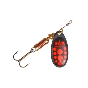 Obrotówka DAM Effzett Standard Spinner Black Red 3g